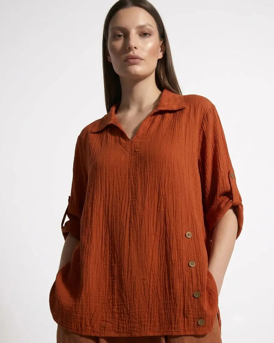 Blusa Crinkle DORABELLA PIU'