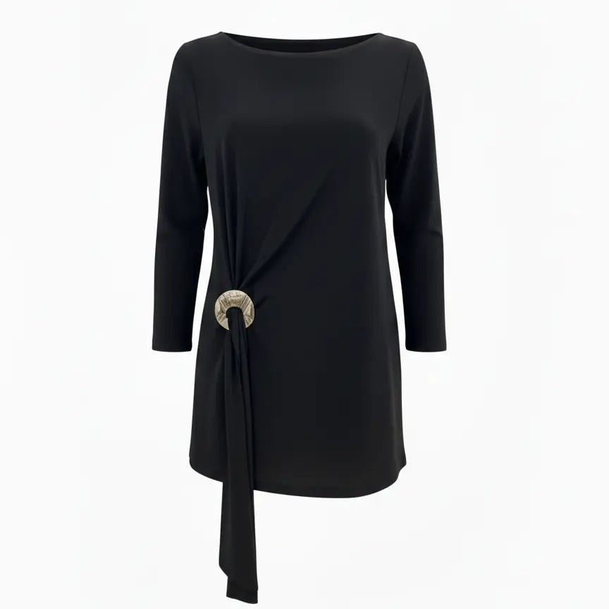 Blusa Ity con accessorio metallico DORABELLA