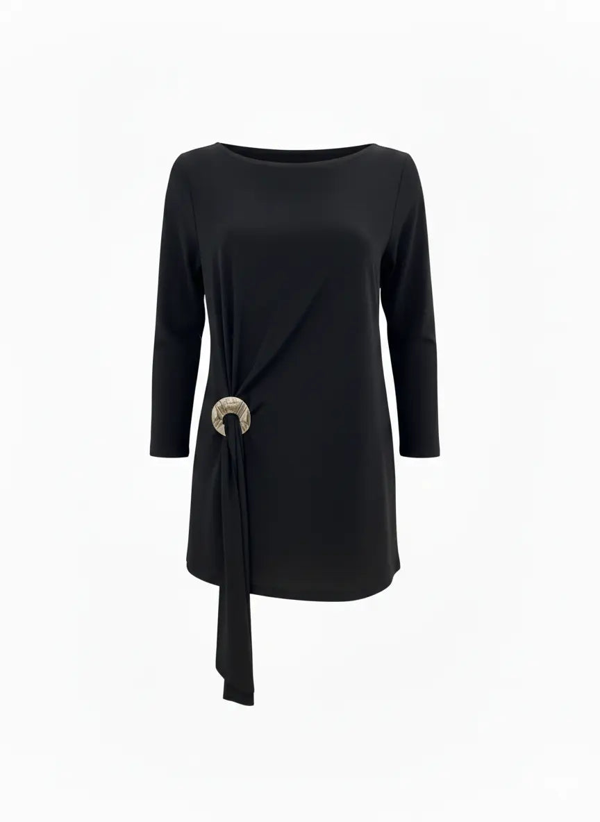 Blusa Ity con accessorio metallico DORABELLA