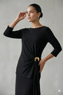 Blusa Ity con accessorio metallico DORABELLA