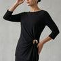Blusa Ity con accessorio metallico DORABELLA