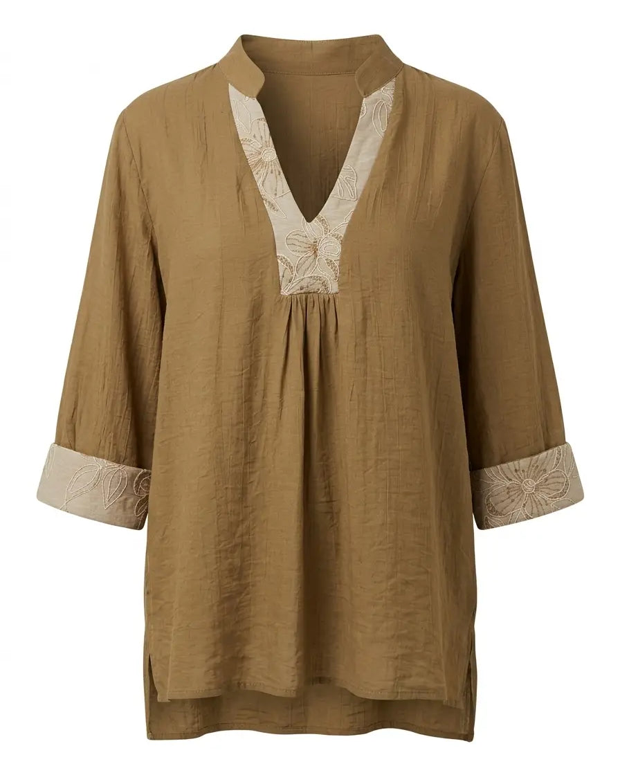 Blusa Profili Ricamati DORABELLA PIU'