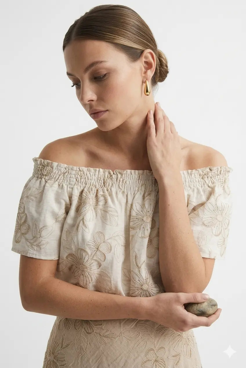 Blusa Schiffer Ricamata DORABELLA