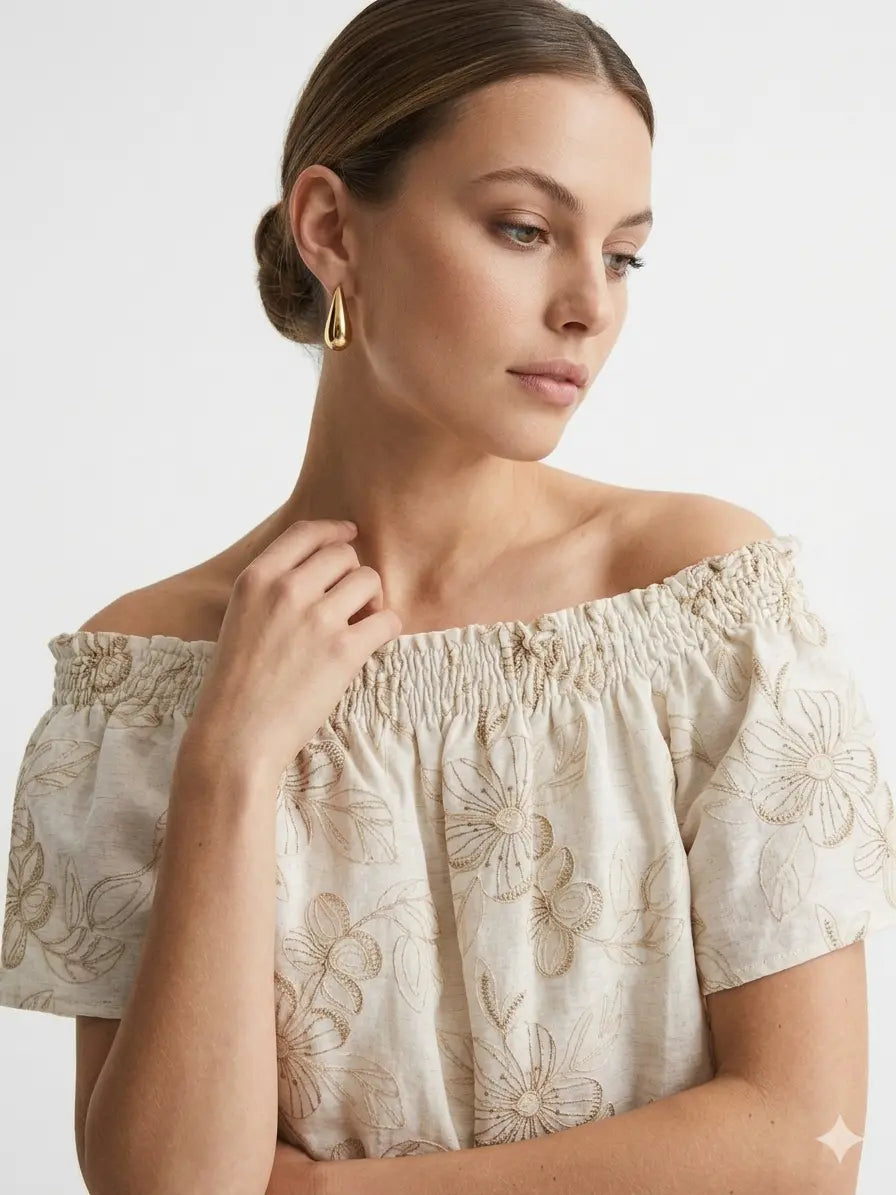 Blusa Schiffer Ricamata DORABELLA