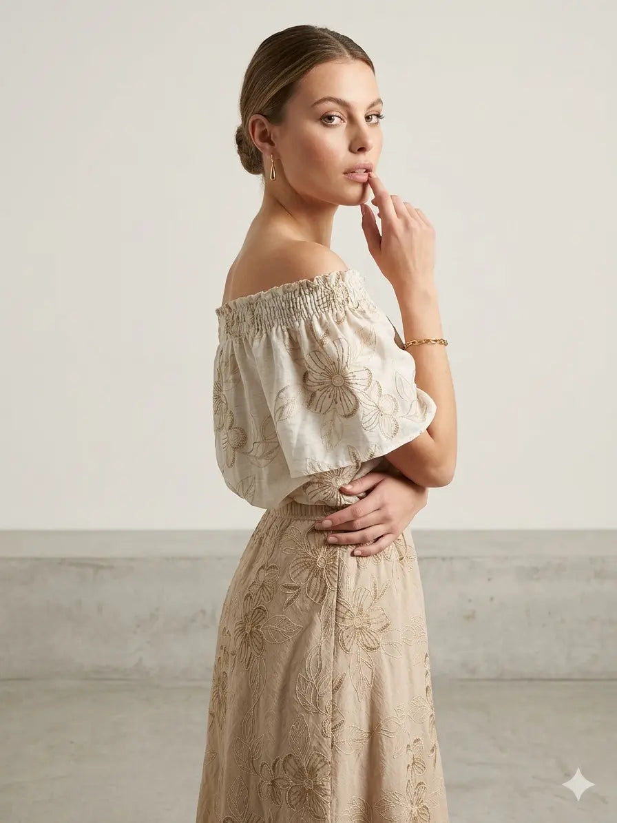 Blusa Schiffer Ricamata DORABELLA