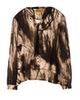 Blusa a fantasia con collo a fusciacca FANTASIA DORABELLA PIU'
