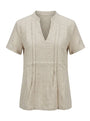 Blusa bi-materiale DORABELLA