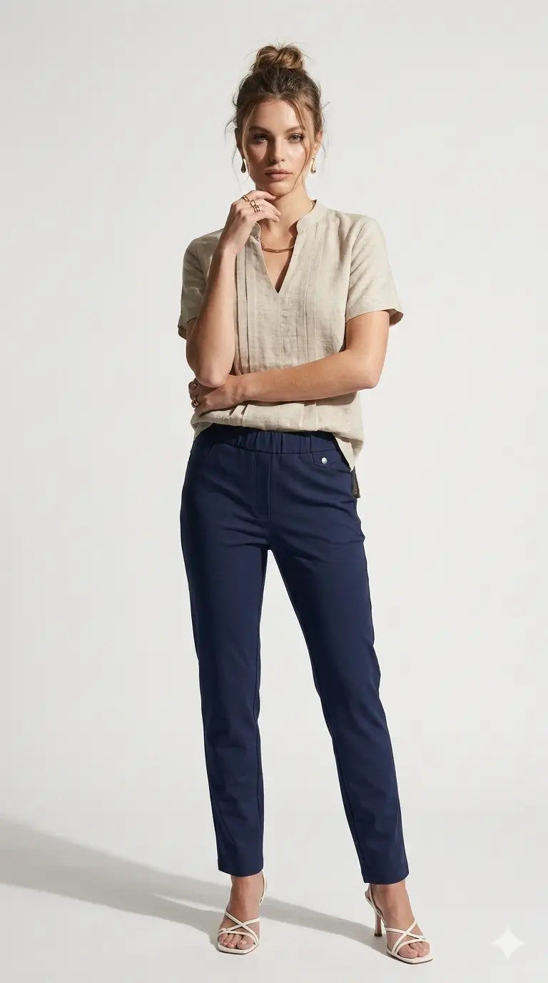 Blusa bi-materiale DORABELLA