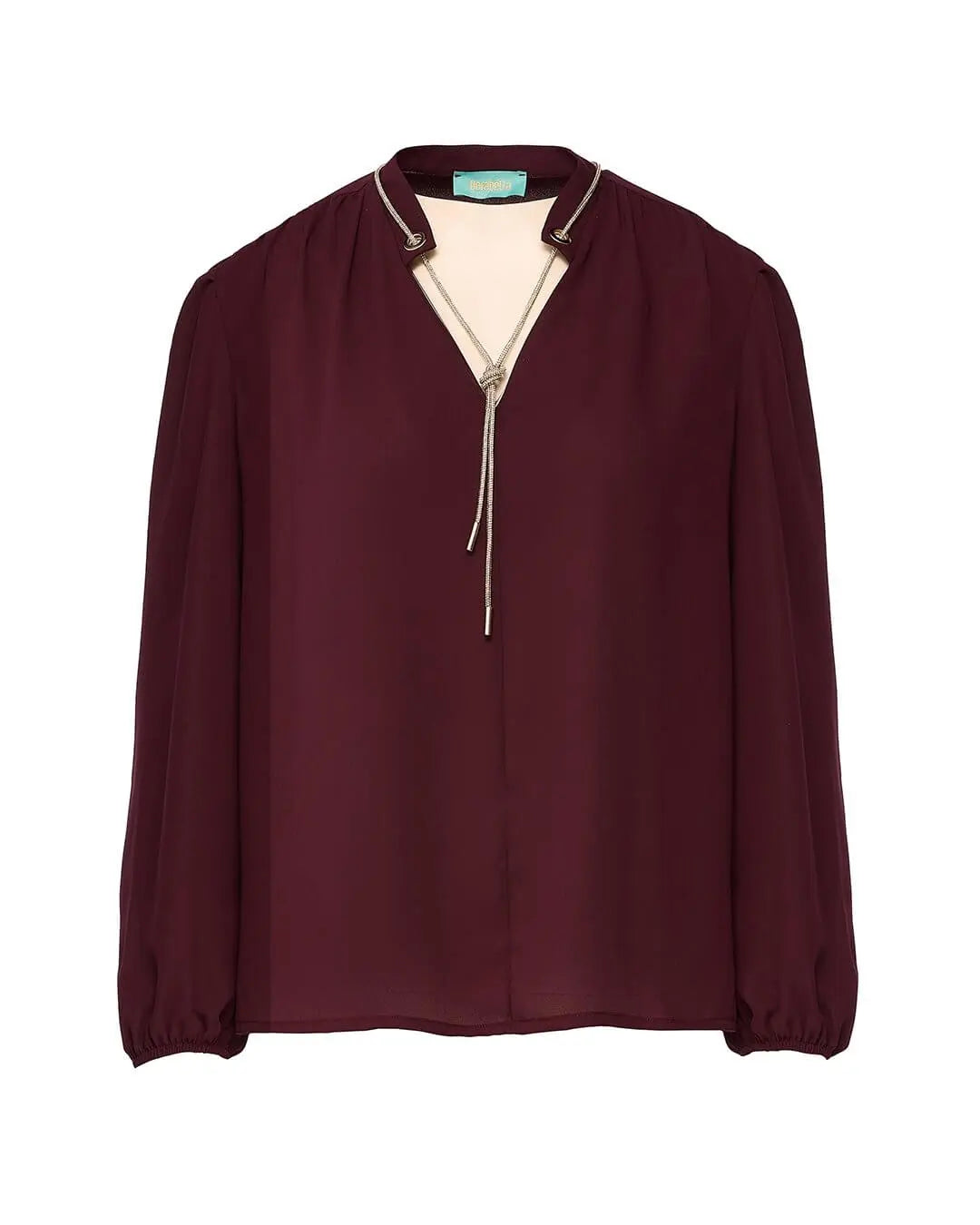 Blusa con accessorio gioiello allo scollo MALVA DORABELLA