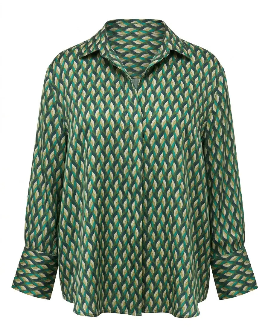 Blusa con collo camicia DORABELLA PIU'