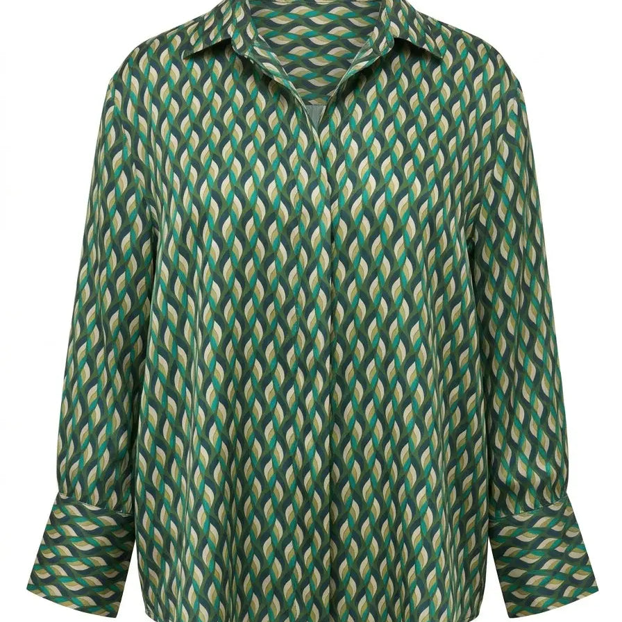 Blusa con collo camicia DORABELLA PIU'