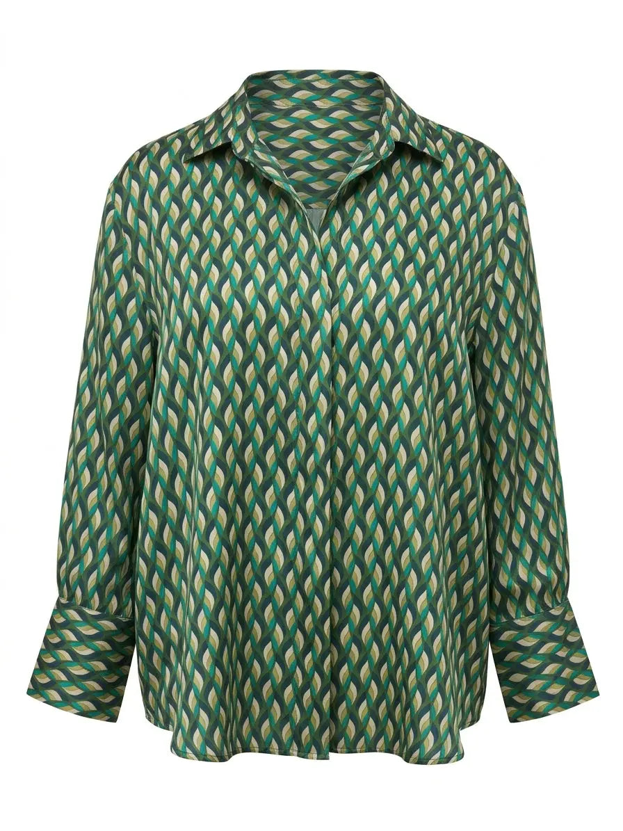 Blusa con collo camicia DORABELLA PIU'