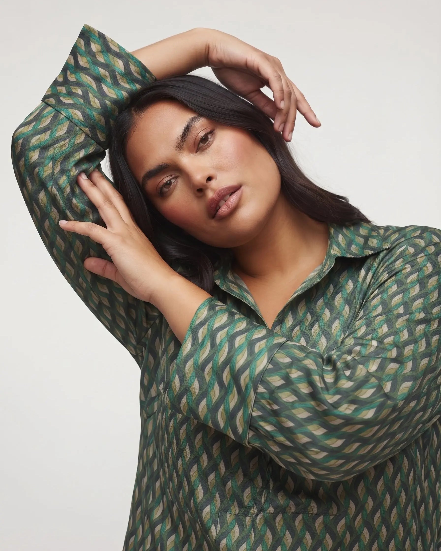 Blusa con collo camicia DORABELLA PIU'