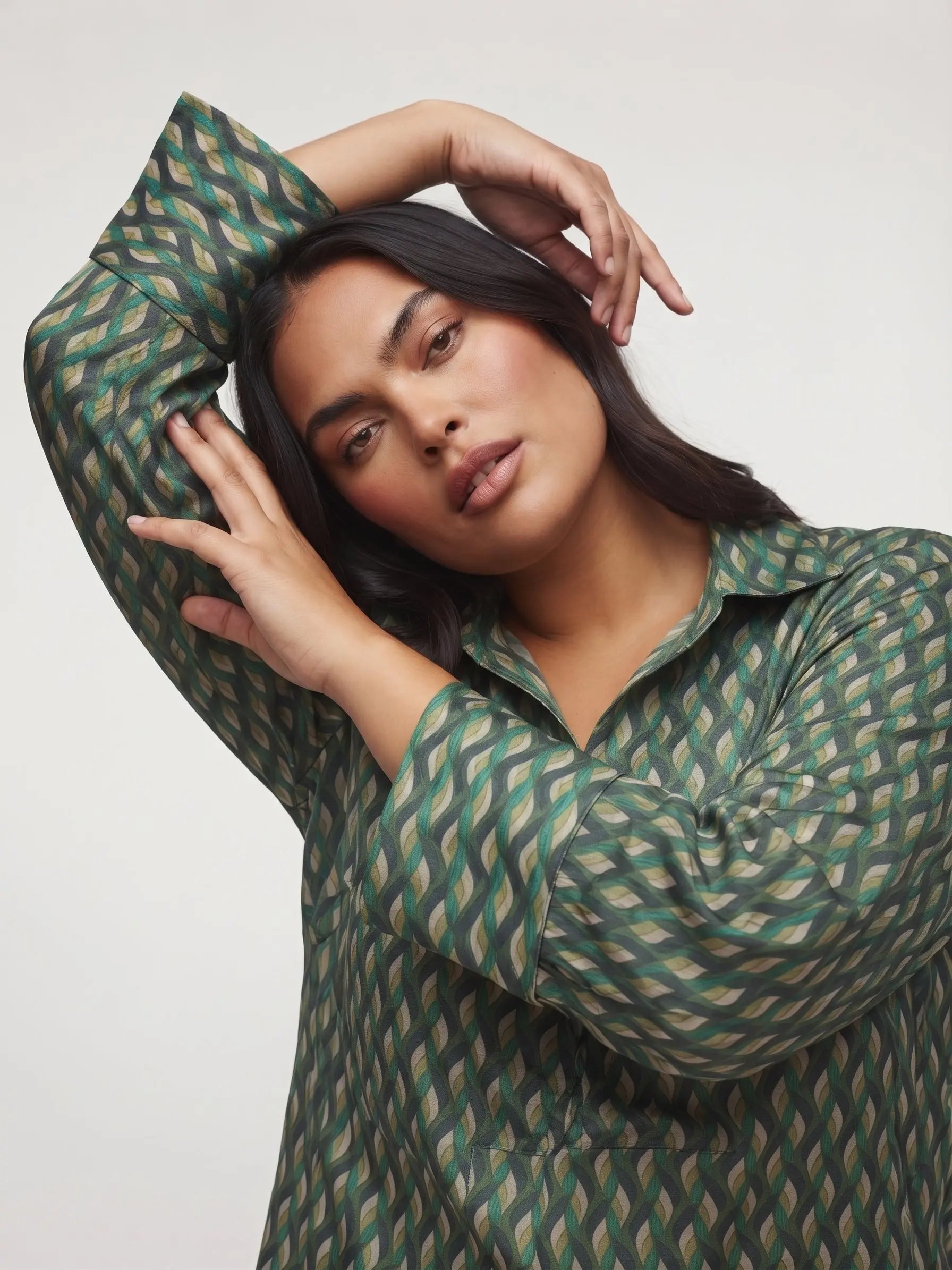 Blusa con collo camicia DORABELLA PIU'