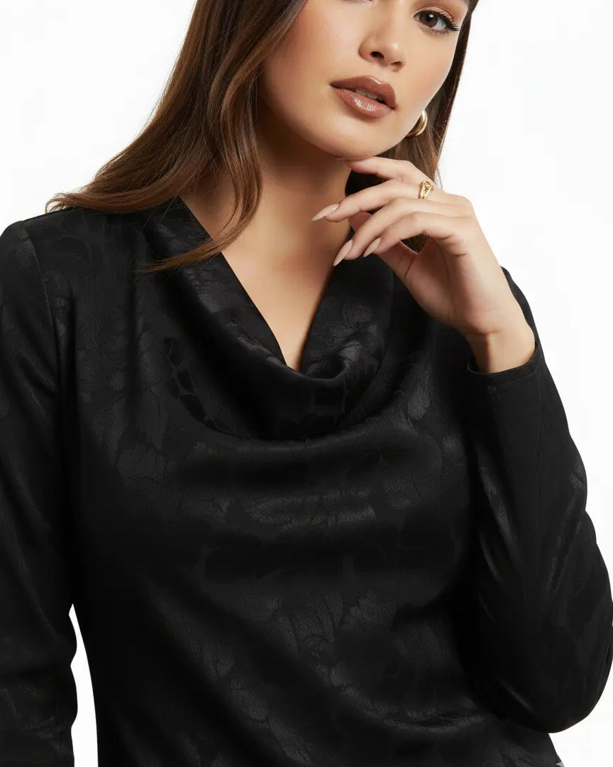 Blusa con collo morbido DORABELLA