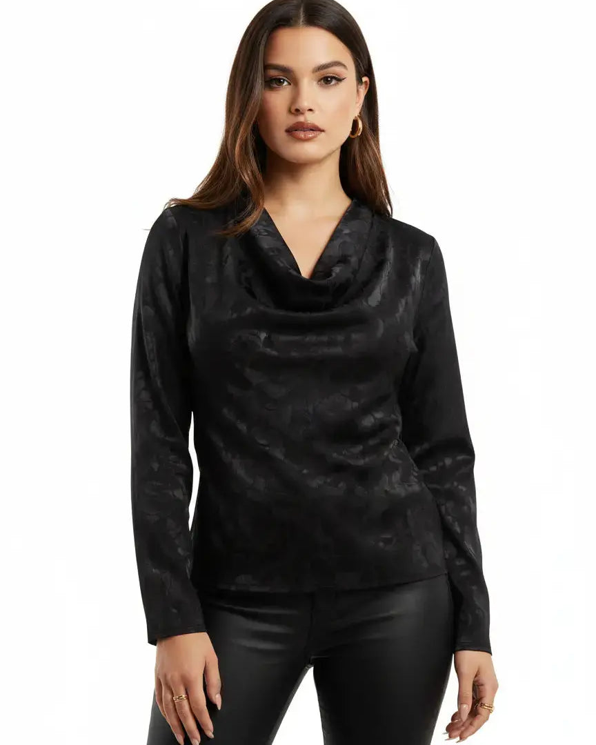 Blusa con collo morbido DORABELLA