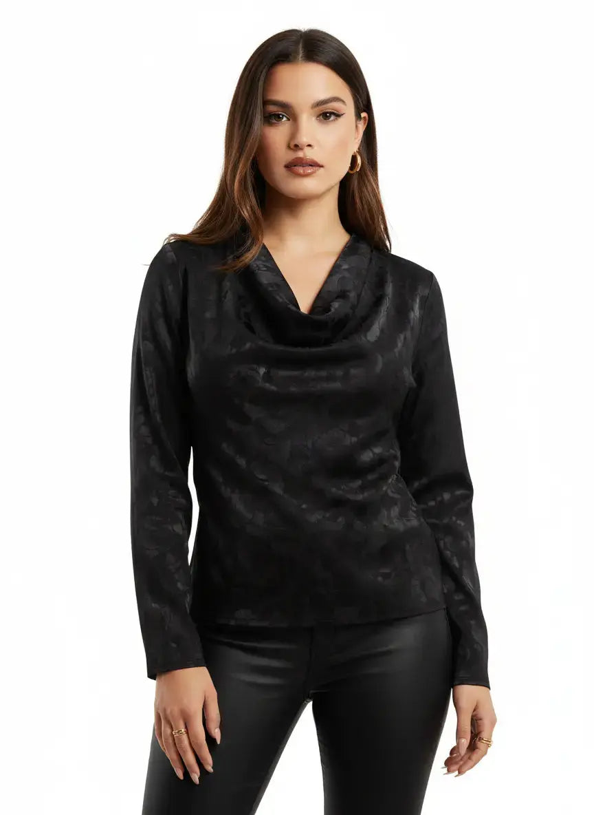 Blusa con collo morbido DORABELLA