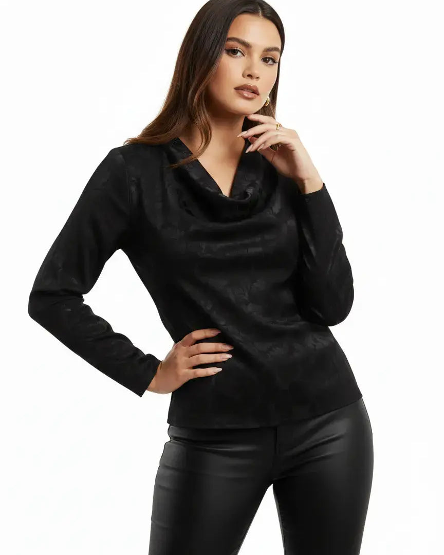 Blusa con collo morbido DORABELLA