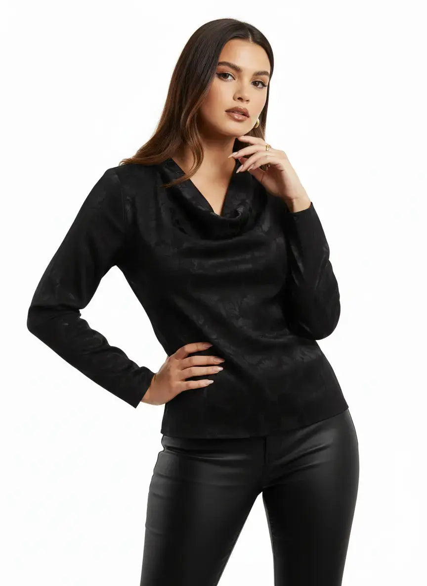 Blusa con collo morbido DORABELLA