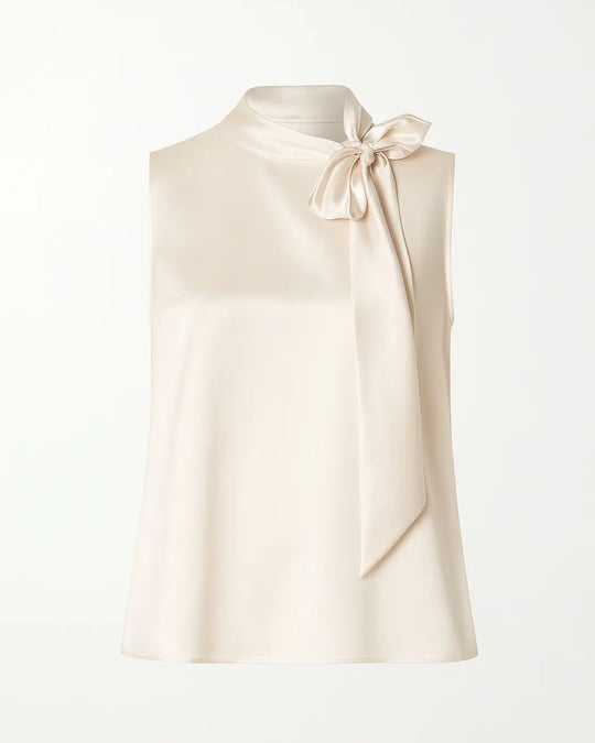 Blusa con fiocco al collo DORABELLA