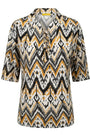 Blusa con laccetti in fantasia etno DORABELLA PIU'