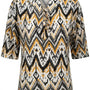 Blusa con laccetti in fantasia etno DORABELLA PIU'