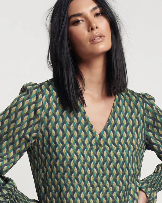 Blusa con polso arricciato DORABELLA