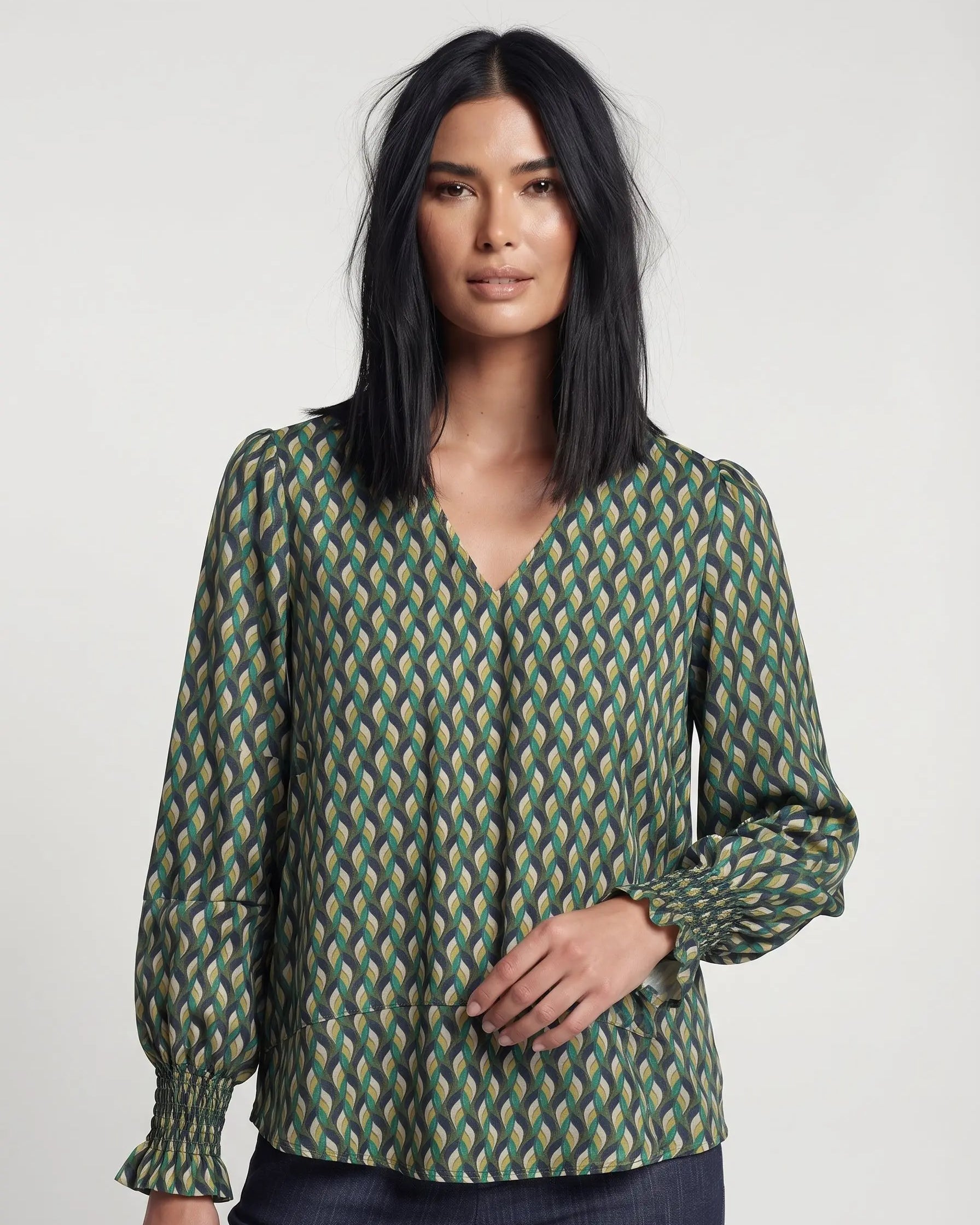 Blusa con polso arricciato DORABELLA