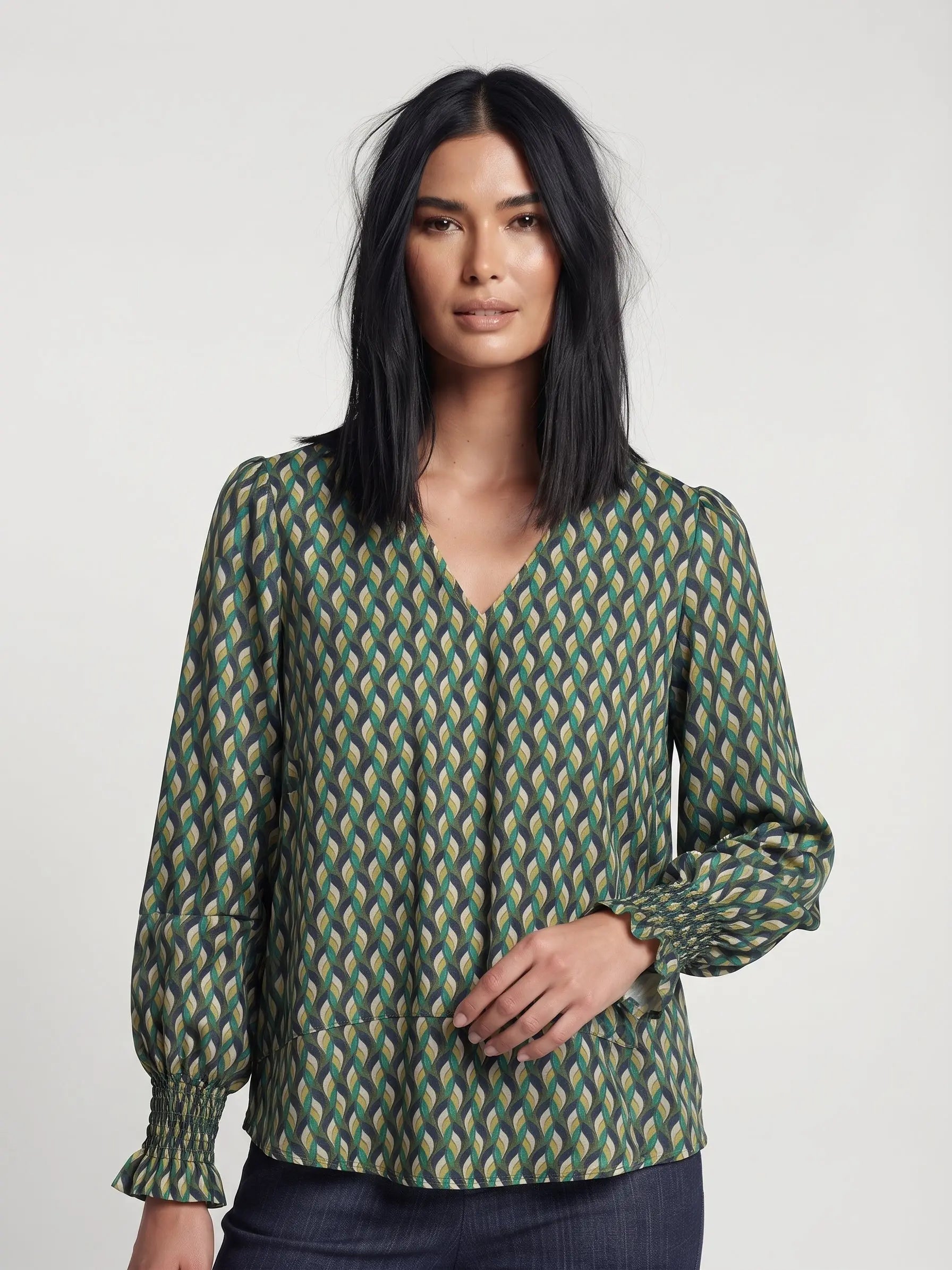Blusa con polso arricciato DORABELLA