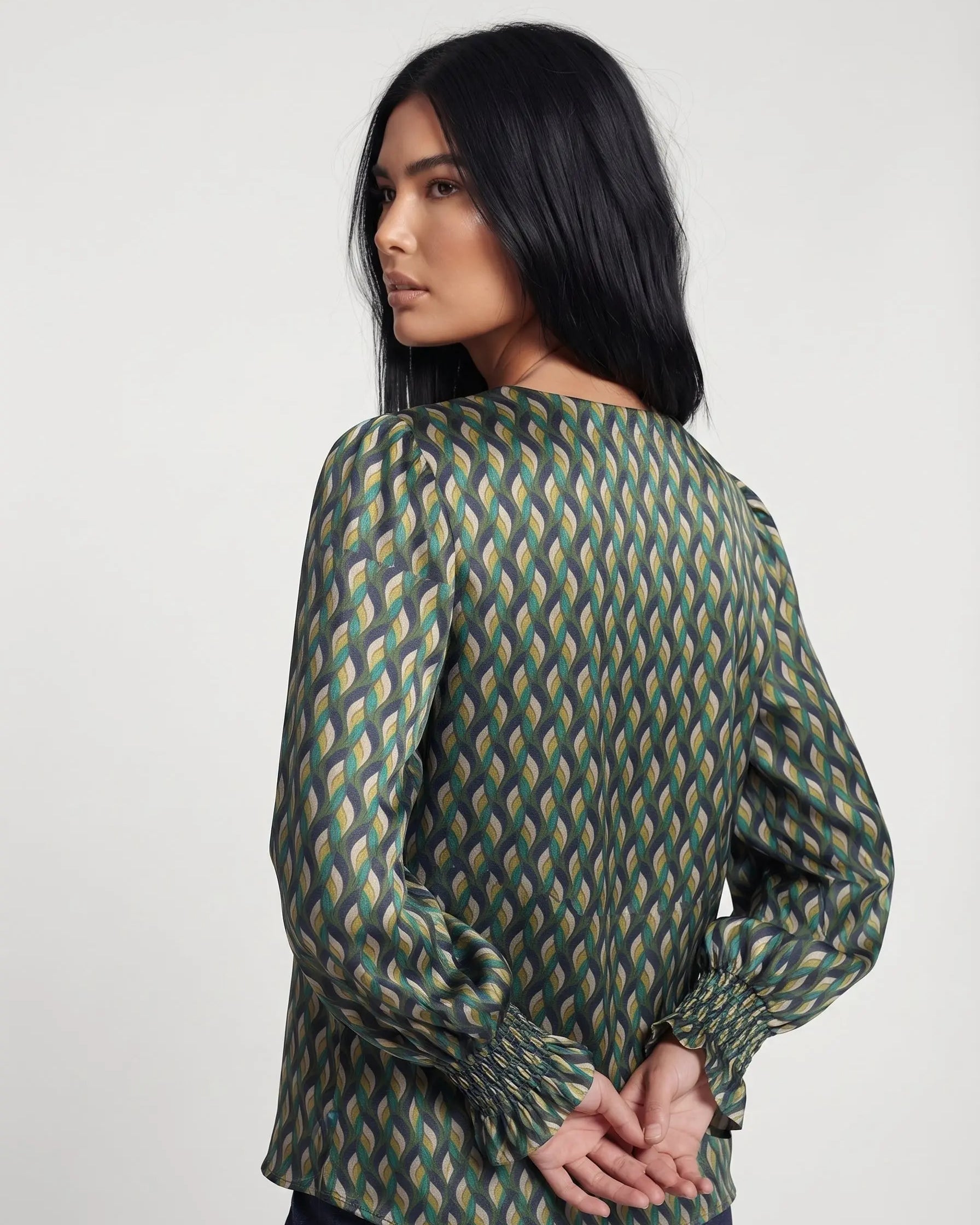 Blusa con polso arricciato DORABELLA
