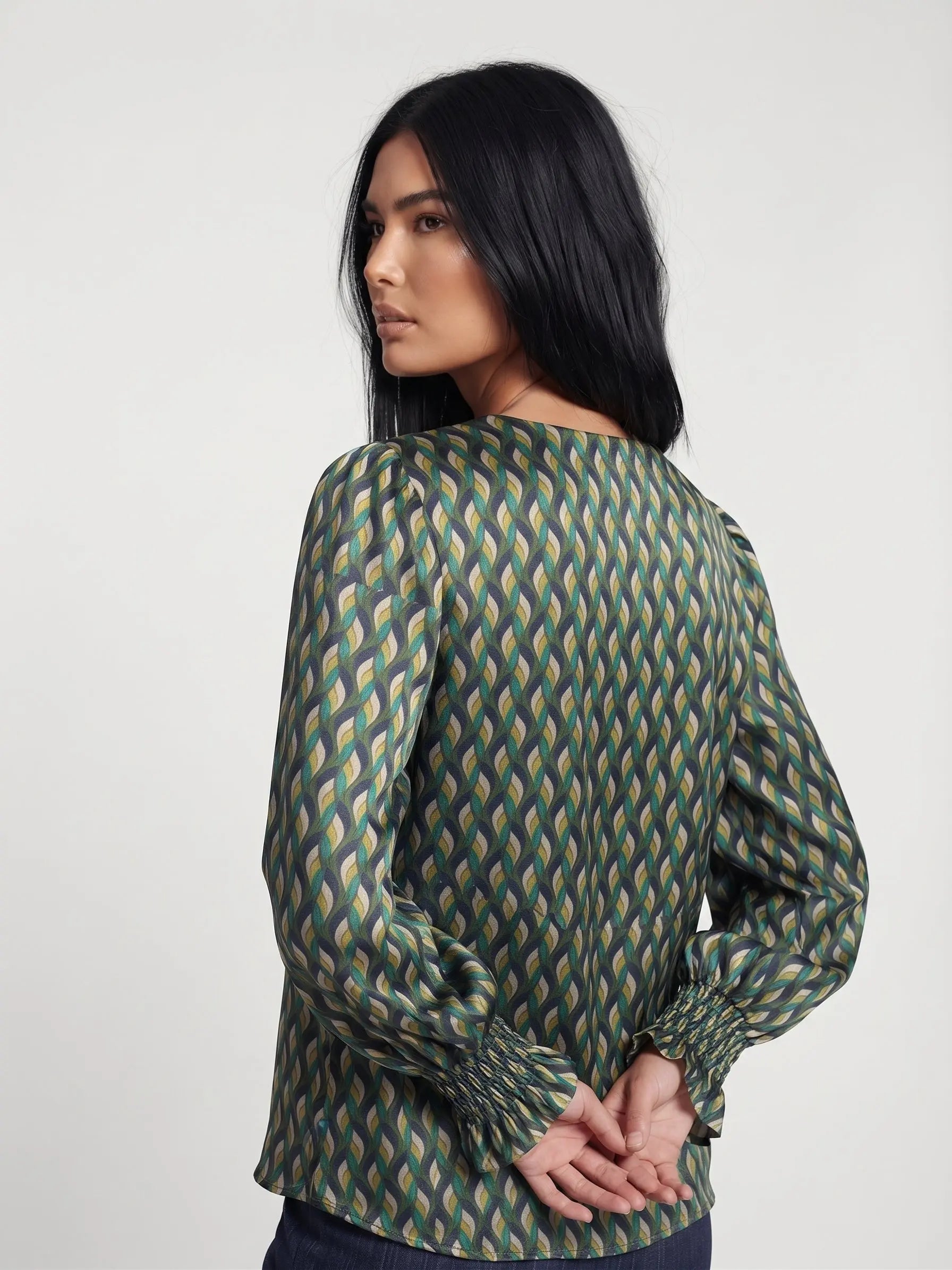 Blusa con polso arricciato DORABELLA
