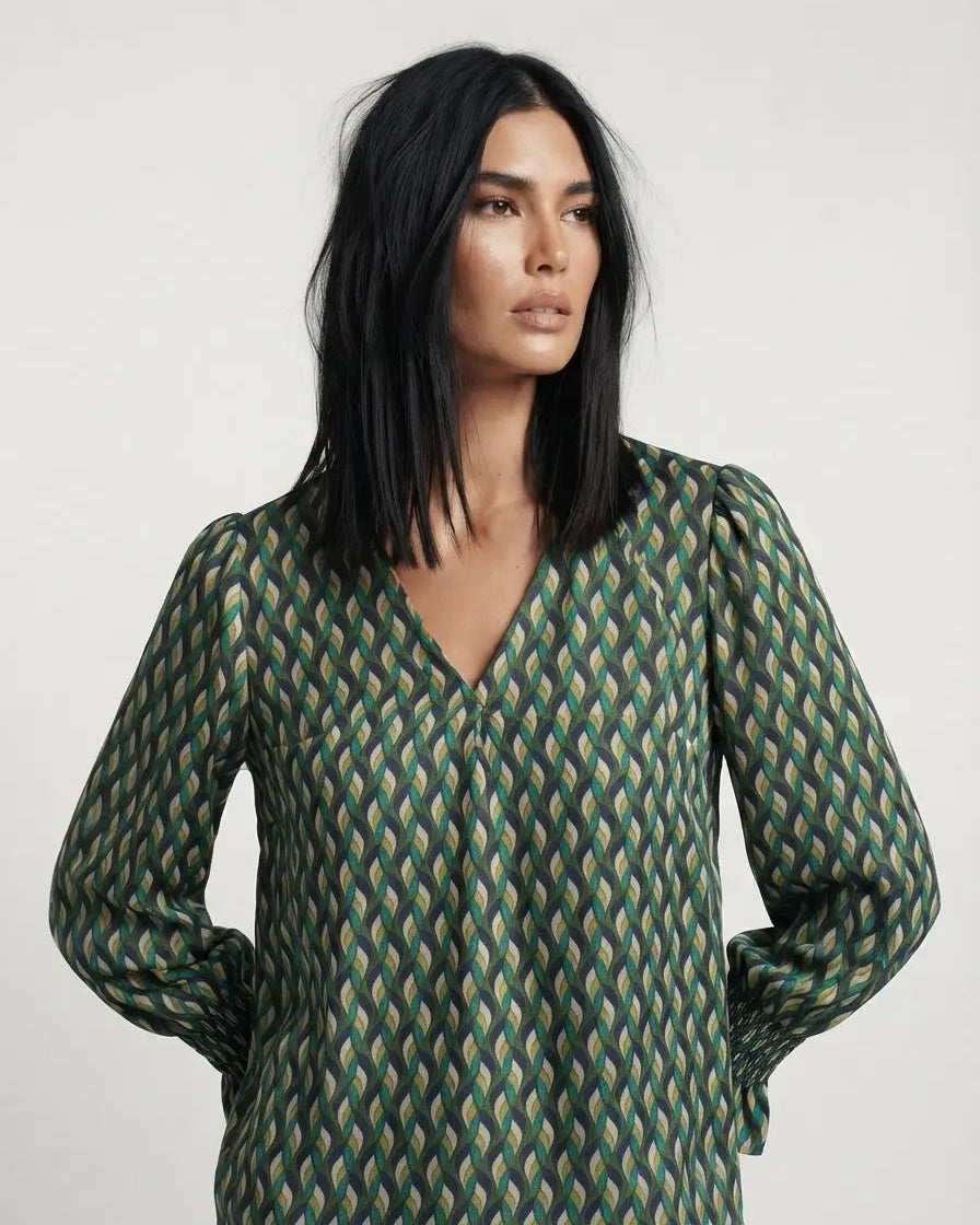 Blusa con polso arricciato DORABELLA