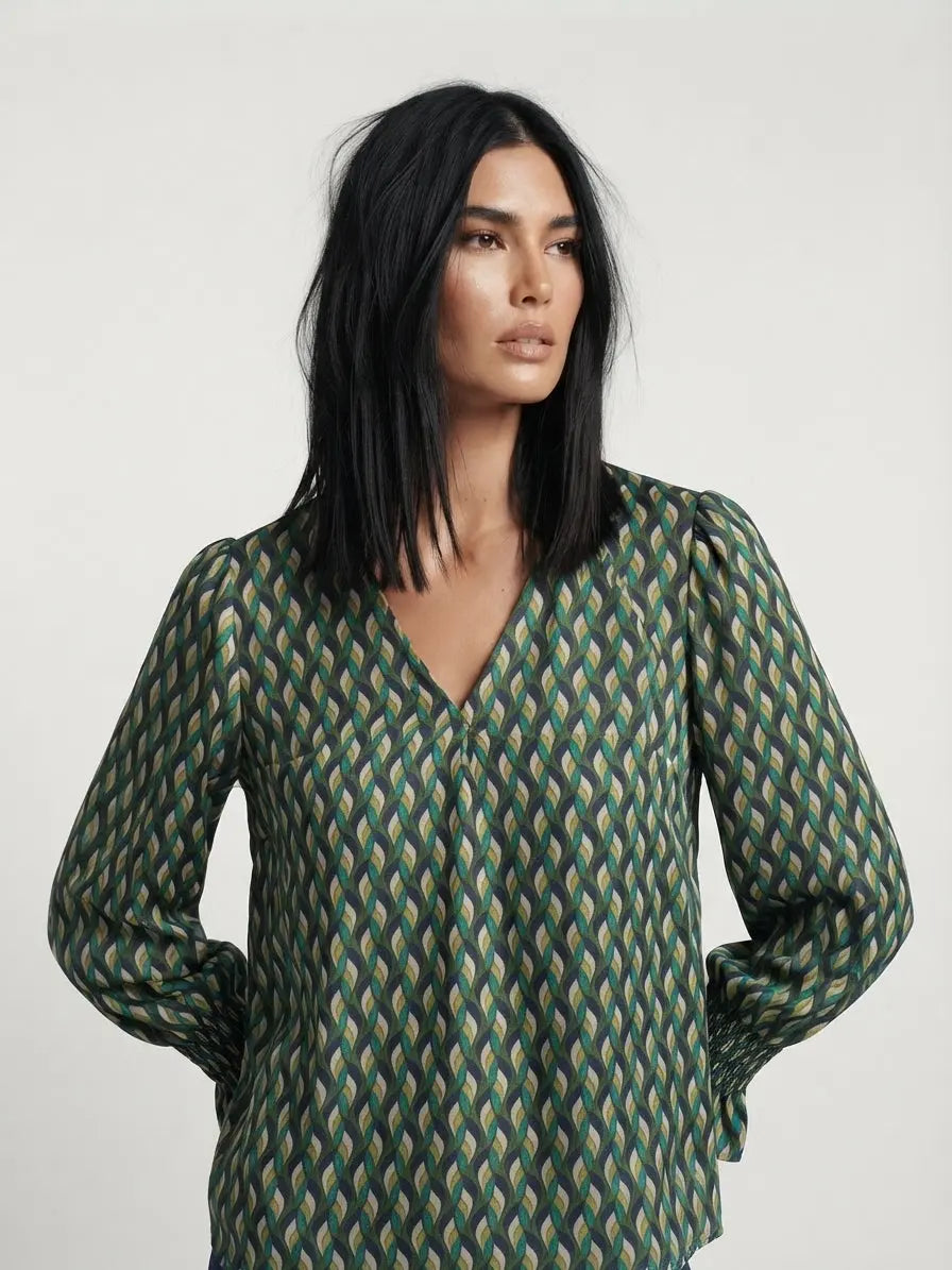 Blusa con polso arricciato DORABELLA