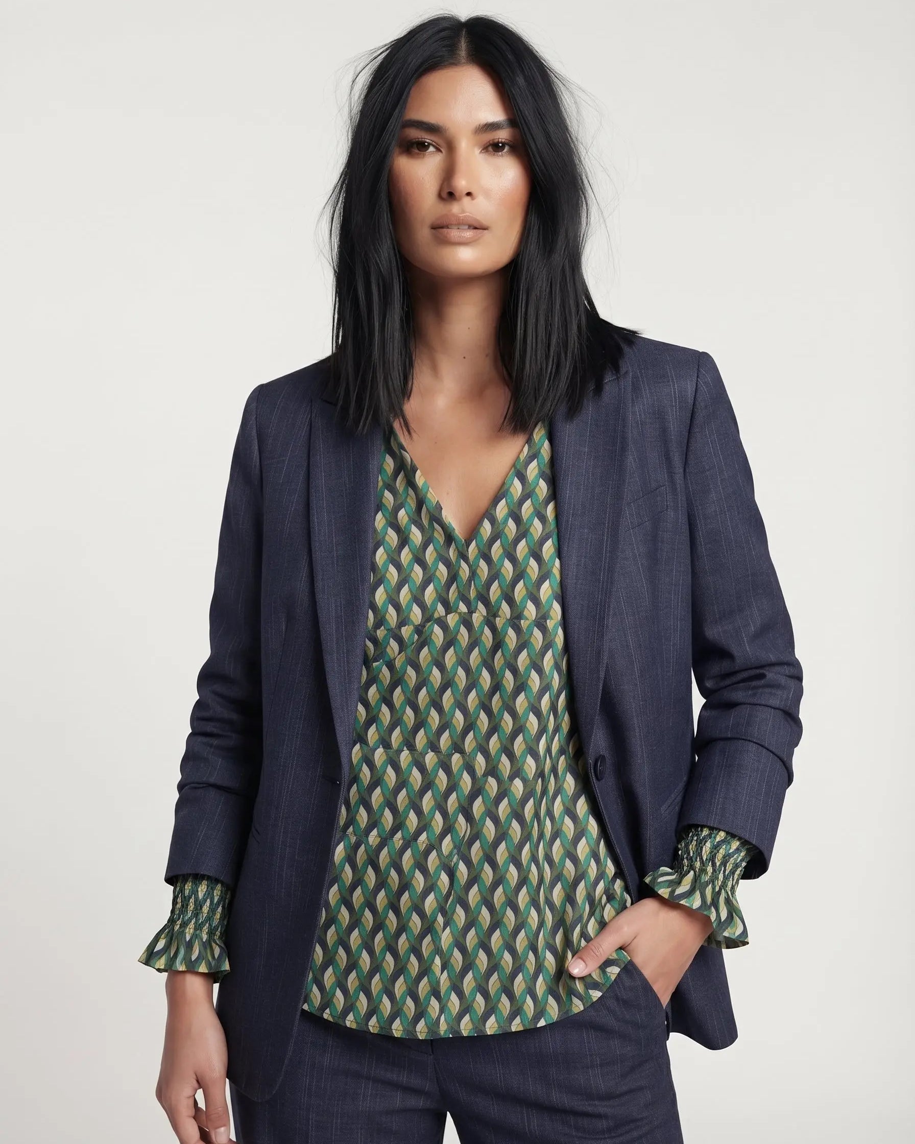 Blusa con polso arricciato DORABELLA