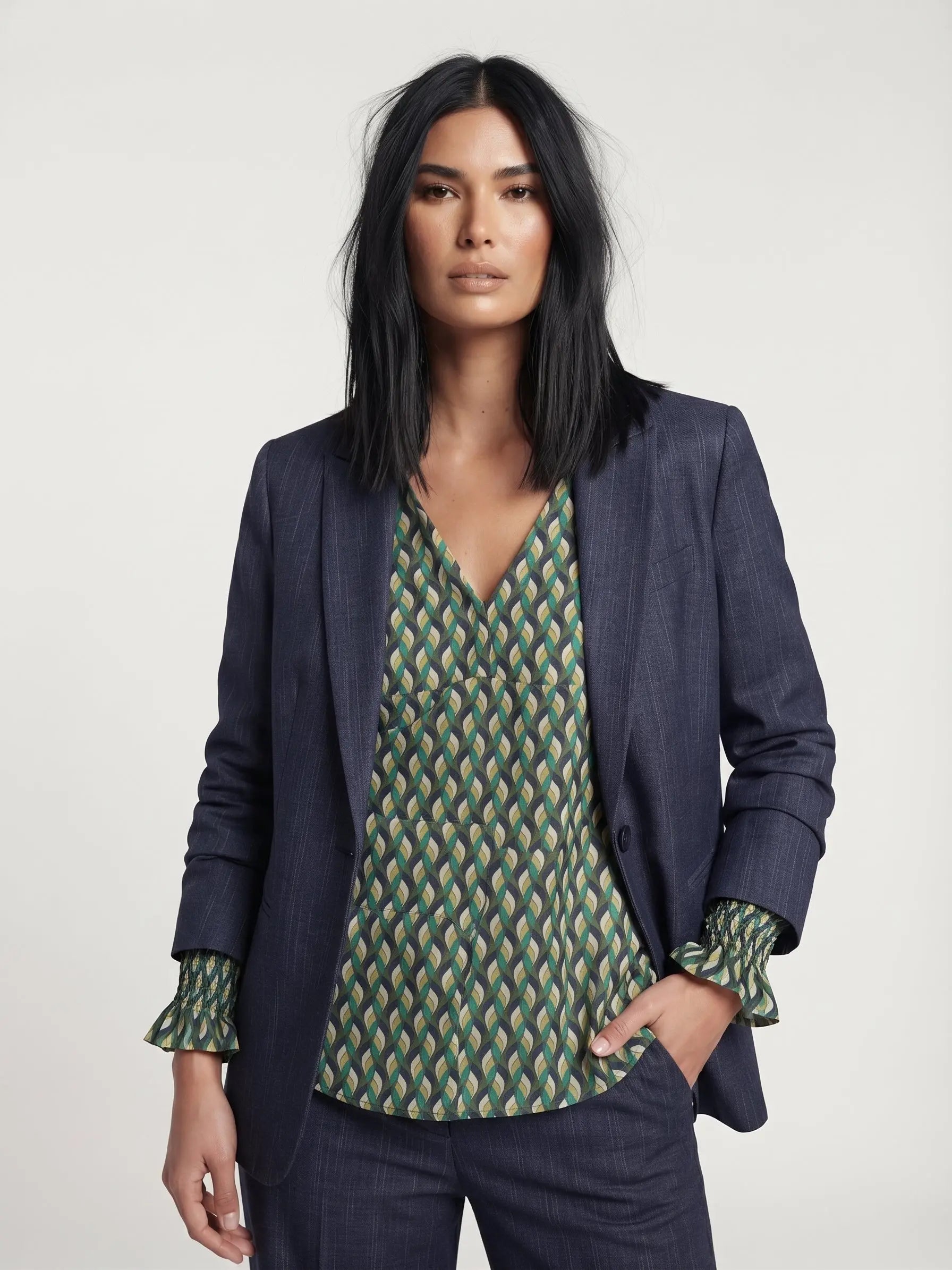Blusa con polso arricciato DORABELLA