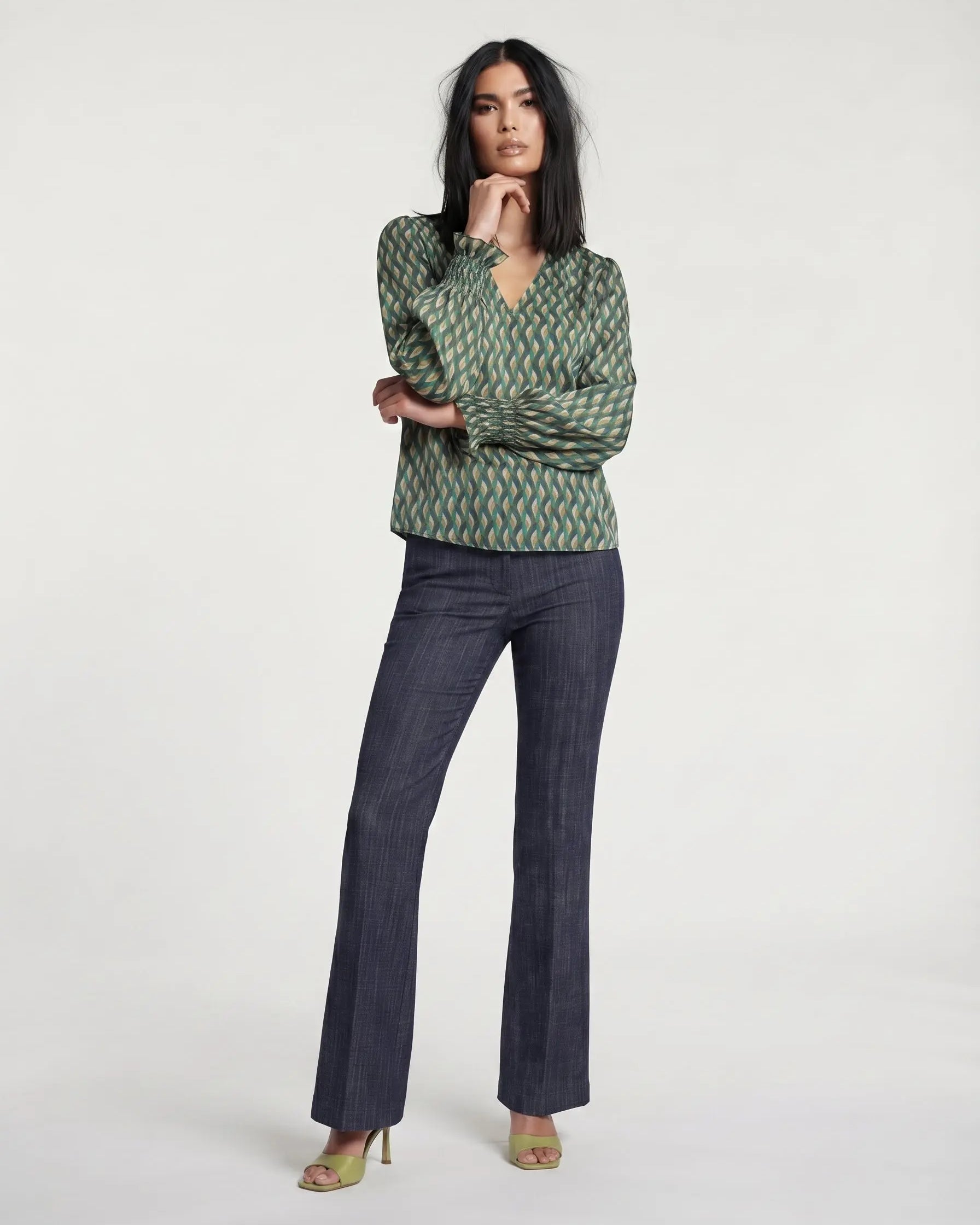 Blusa con polso arricciato DORABELLA