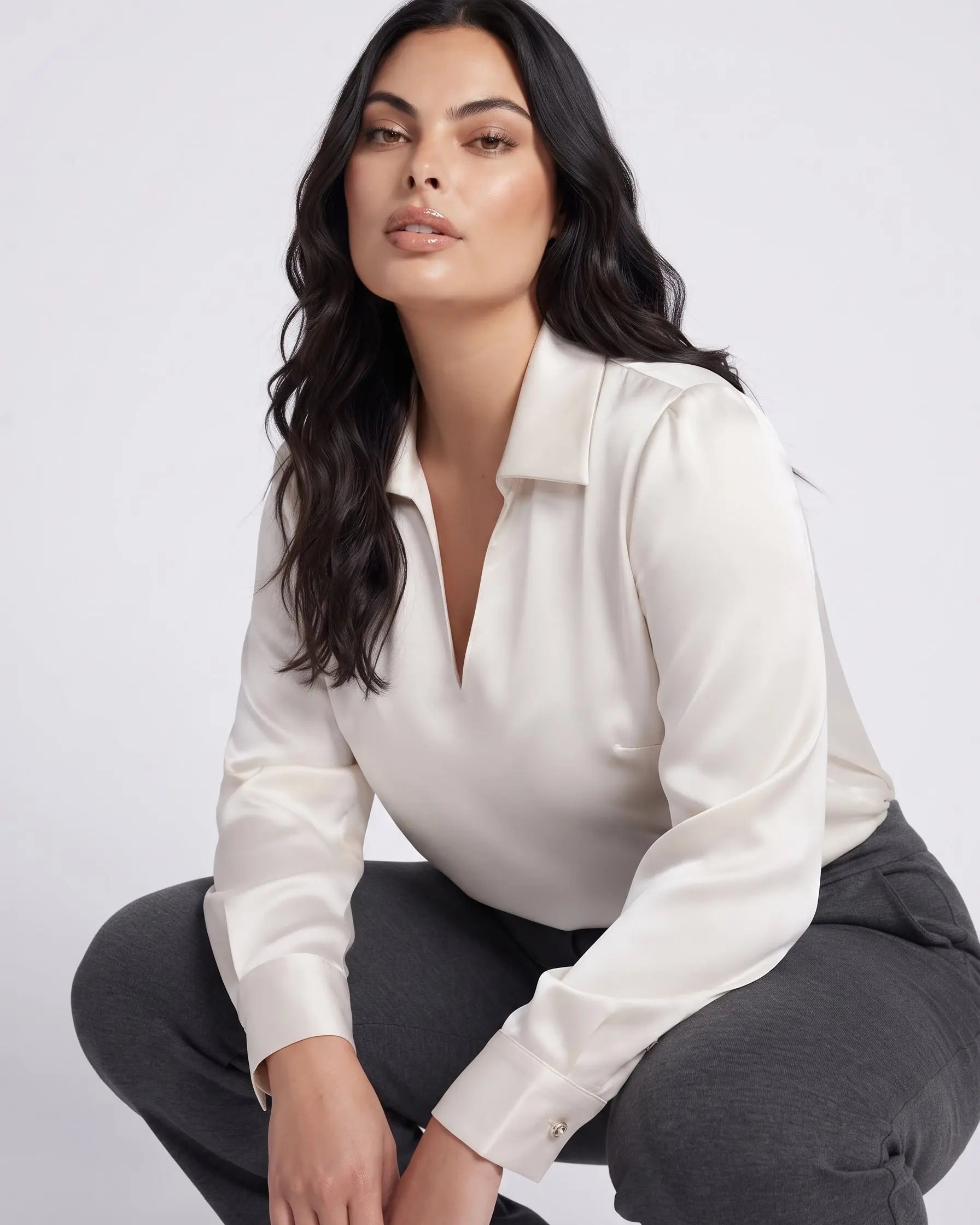 Blusa con scollo a V DORABELLA PIU'