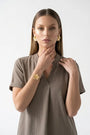 Blusa con scollo alla coreana DORABELLA