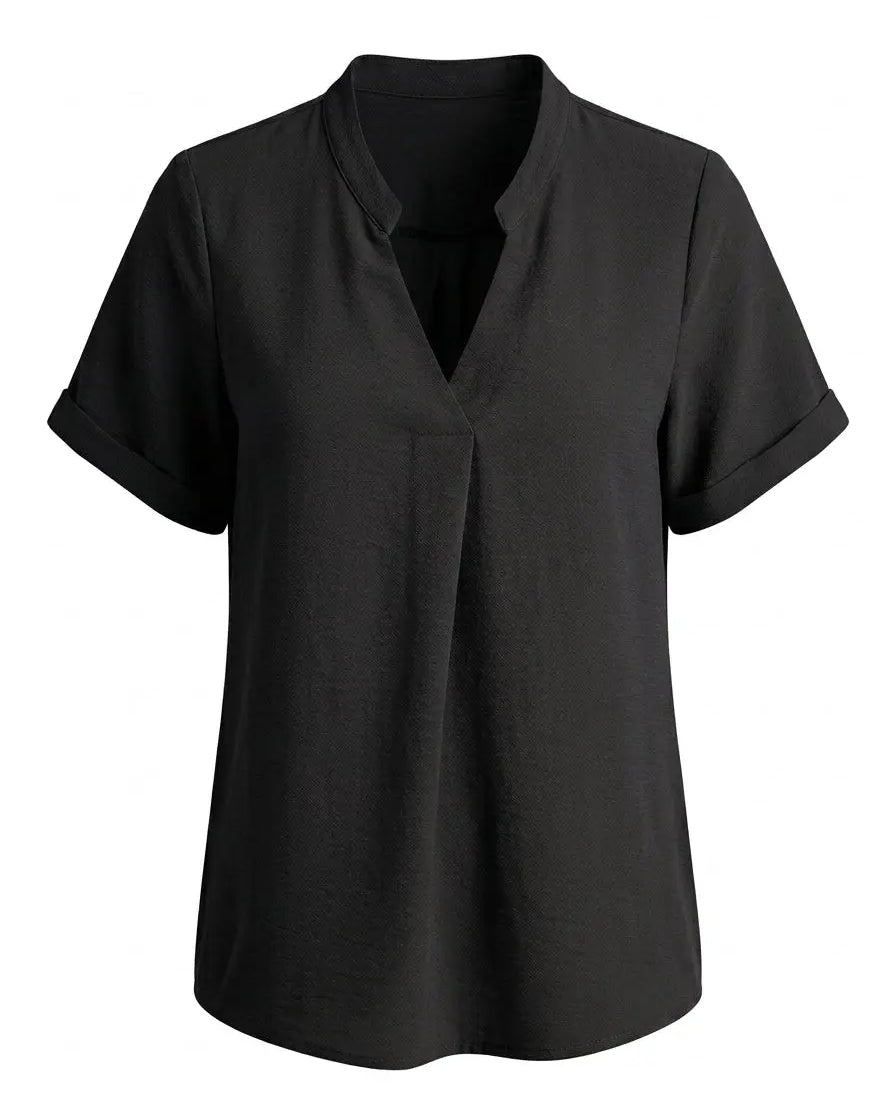 Blusa con scollo alla coreana DORABELLA