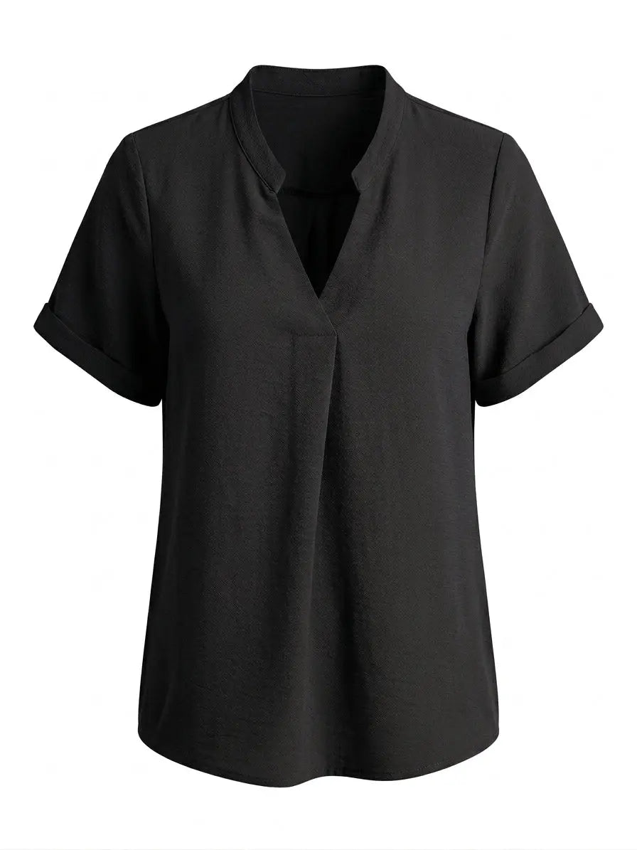 Blusa con scollo alla coreana DORABELLA