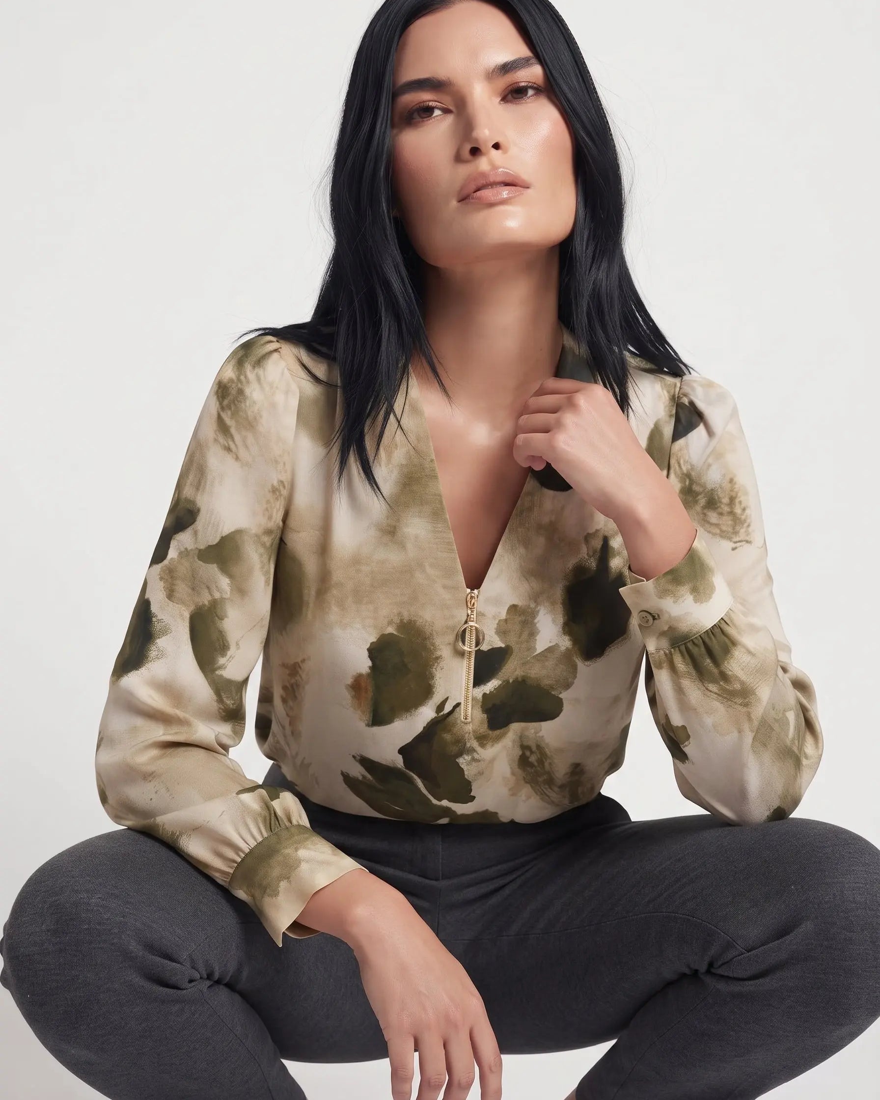Blusa con zip DORABELLA