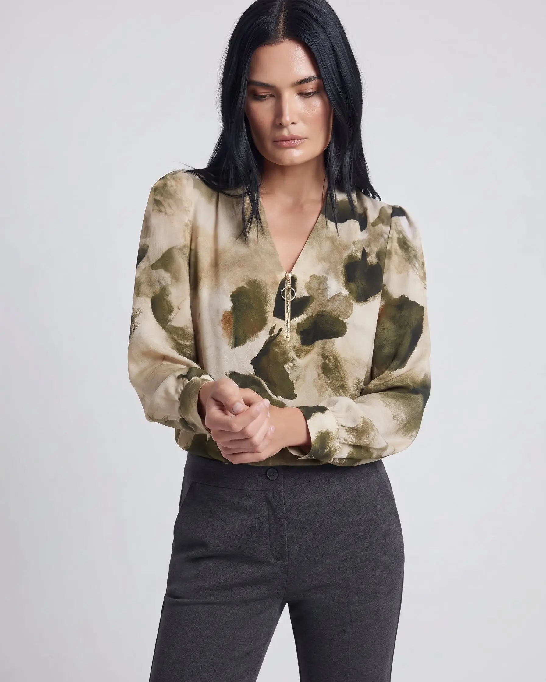 Blusa con zip DORABELLA