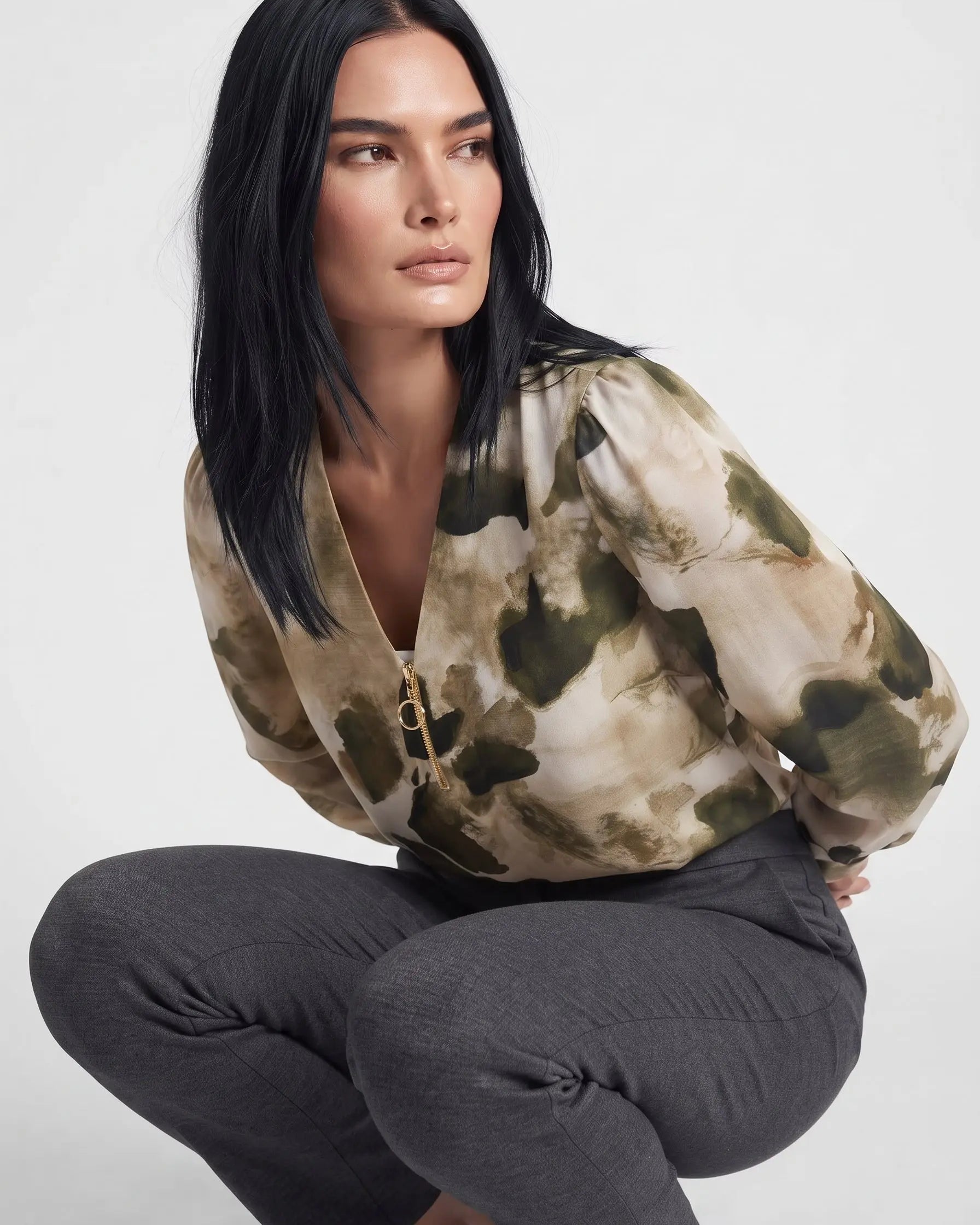 Blusa con zip DORABELLA