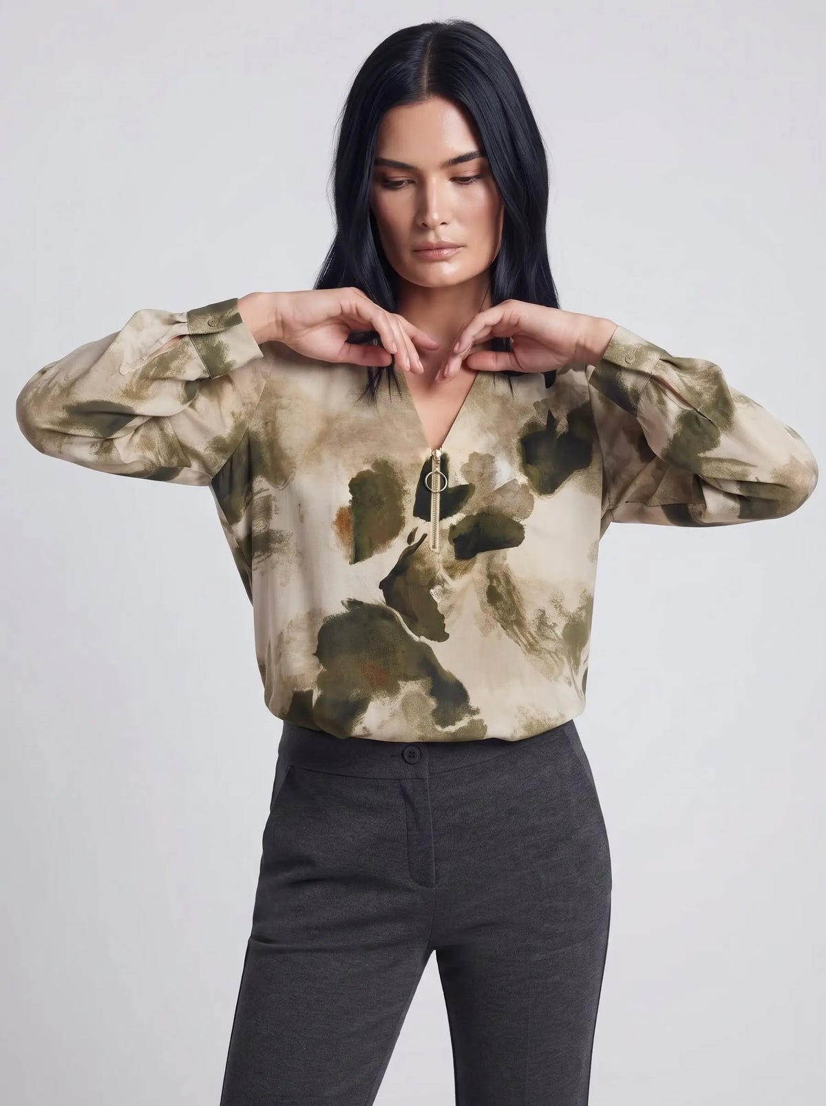Blusa con zip DORABELLA