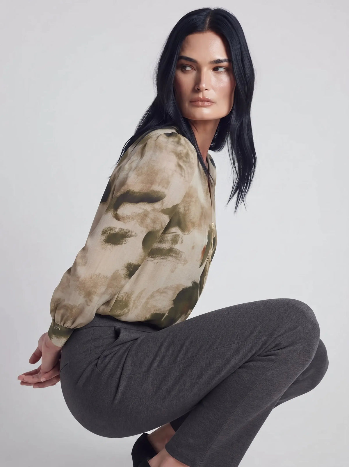 Blusa con zip DORABELLA