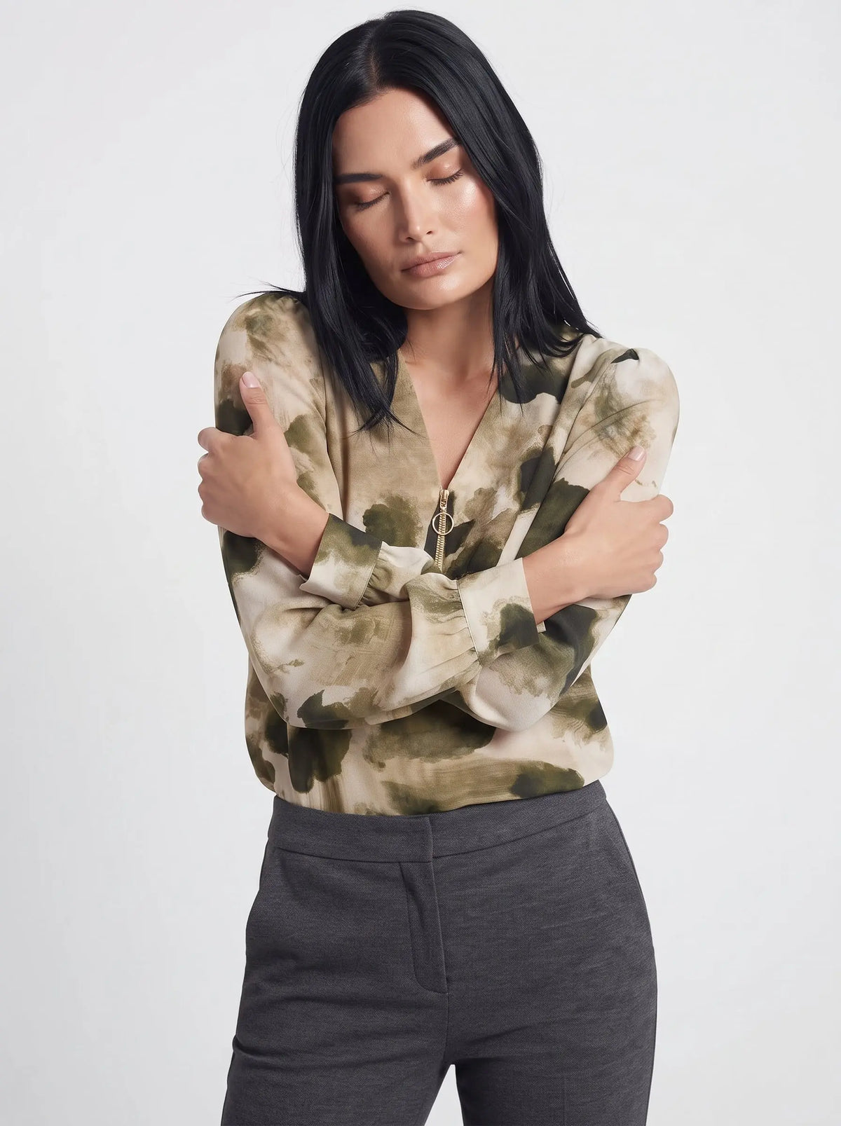 Blusa con zip DORABELLA