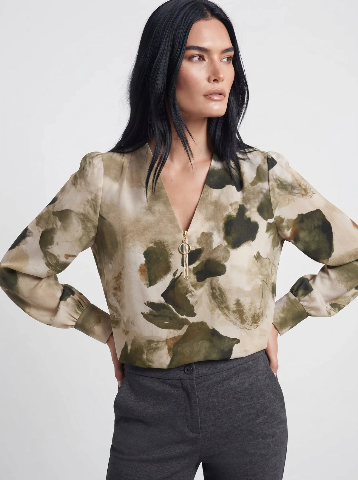 Blusa con zip DORABELLA