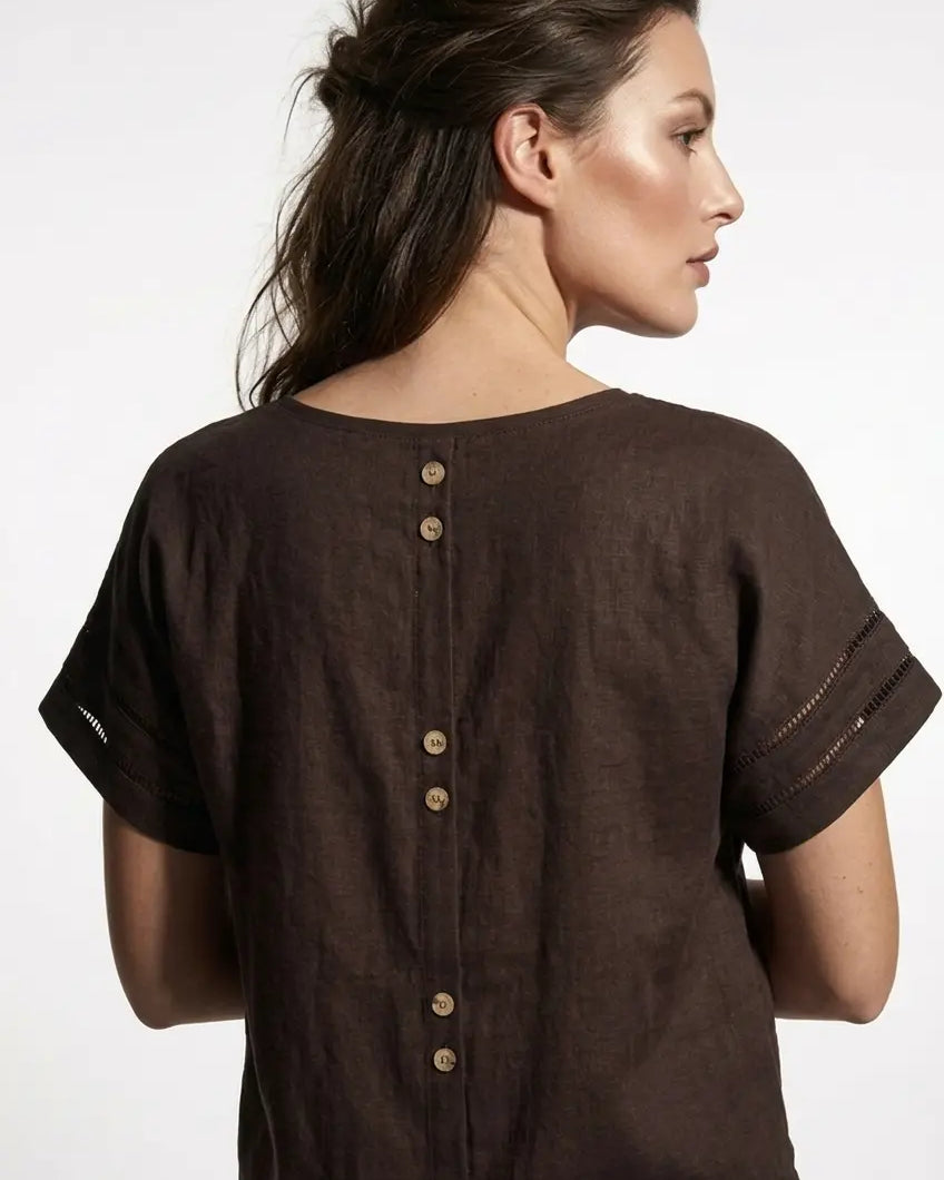 Blusa dettaglio bottoni DORABELLA PIU'