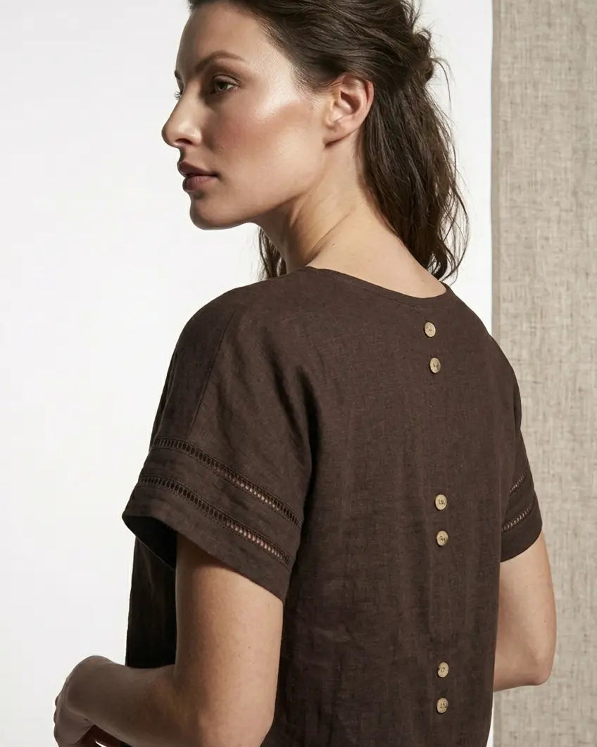 Blusa dettaglio bottoni DORABELLA PIU'