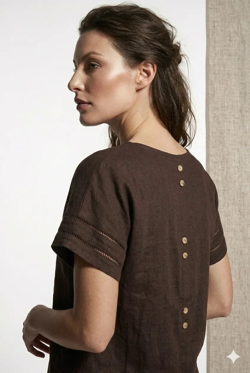 Blusa dettaglio bottoni DORABELLA PIU'
